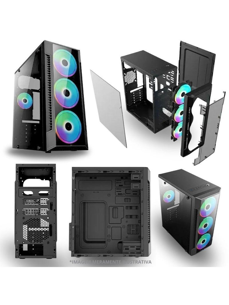 Computador Pc Gamer Tob Intel Core I5 Ssd 480gb 16gb 10 Pro Trial