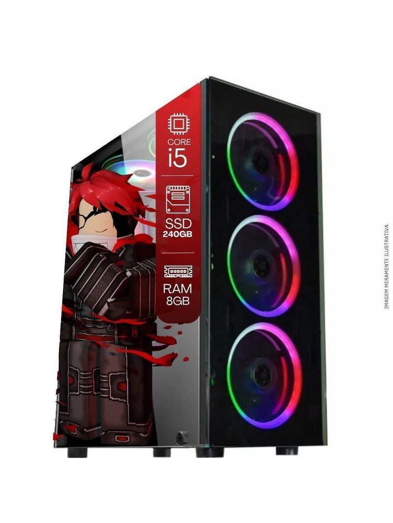 Computador Pc Gamer Tob Intel Core I5 Ssd 240gb 8gb 10 Pro Trial