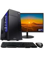 Computador Completo Tob Intel Core I3 Ssd 240gb Memória 4gb 10 Pro Trial + Teclado E Mouse + Monitor 19” Desktop