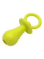 Brinquedo Mordedor Formato Chupeta Para Pets Com Guizo - Diversão E Estímulo Para Cães E Gatos verde