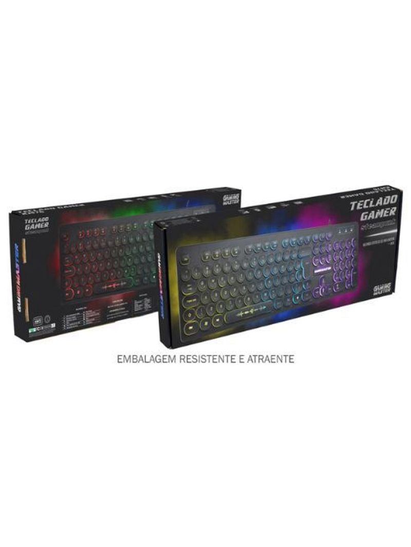 Teclado Gamer Steampunk - Km76