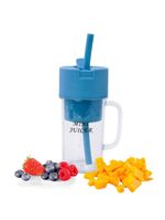 Mini Liquidificador Portátil Shake Suco Juice Cup Caneca Cabo Usb azul