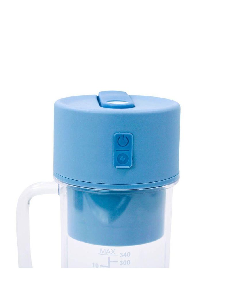 Mini Liquidificador Portátil Shake Suco Juice Cup Caneca Cabo Usb azul