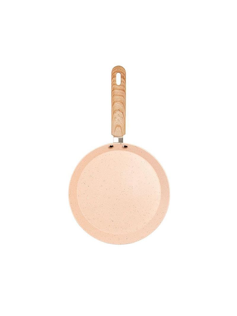 Tapioqueira de indução lyor granito chef 22cm alumínio revestimento cerâmico antiaderente bege