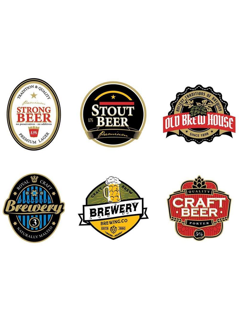 Conjunto de taças para cerveja ruvolo royal beer 330 ml – 6 peças