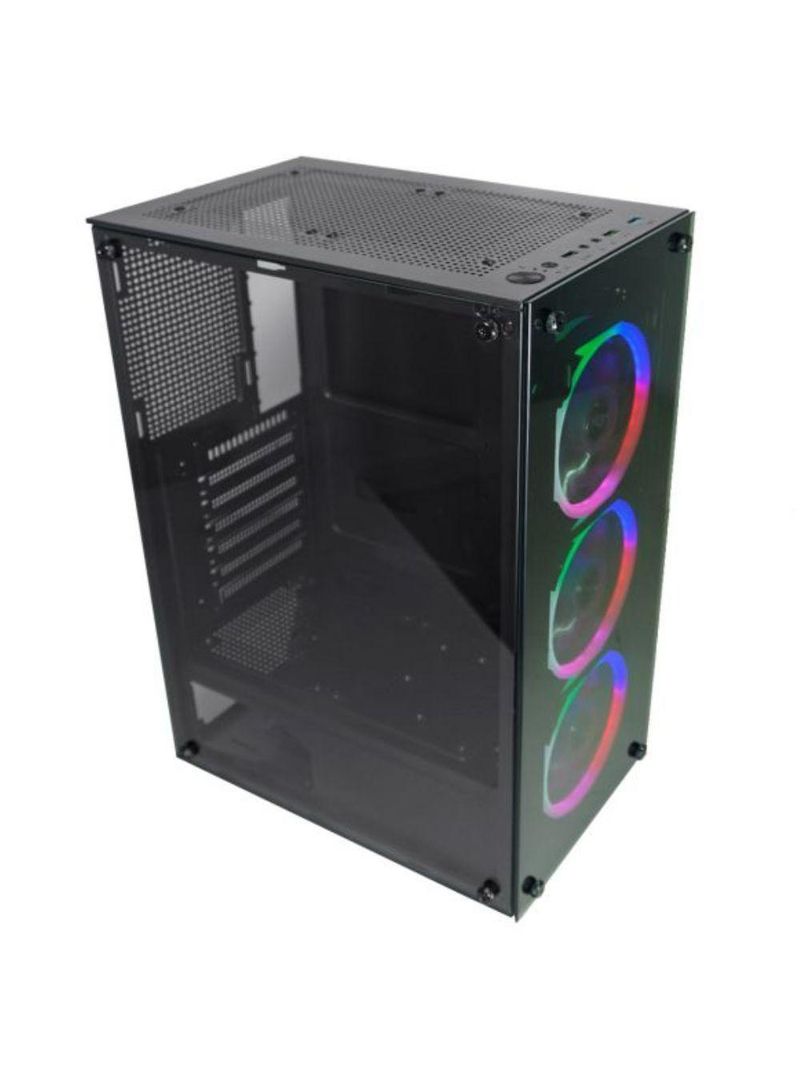 Gabinete Gamer Kmex Cg-30c5 Led Com 3 Fans