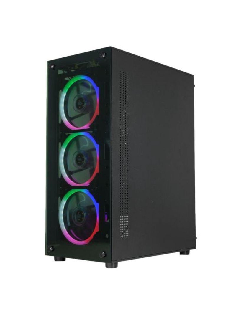 Gabinete Gamer Kmex Cg-30c5 Led Com 3 Fans