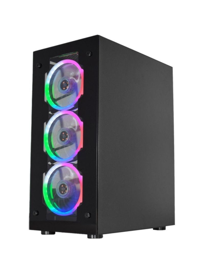 Gabinete Gamer Kmex Led Rgb - Cg10h3