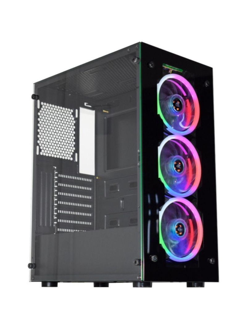 Gabinete Gamer Kmex Led Rgb - Cg10h3