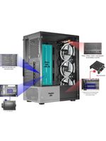 Gabinete Gamer Kmex Led Rgb - Cg10h3
