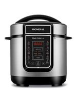 Panela elétrica de pressão mondial digital master cooker pe-40 3l - preta/inox