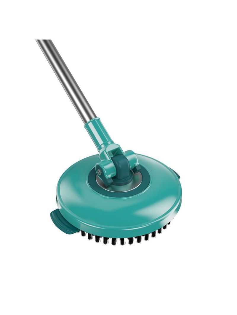 Mop giratório 3 em 1 flashlimp mop8258 com balde, cabo telescópico e 3 tipos de refis – verde/inox