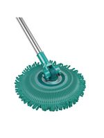 Mop giratório 3 em 1 flashlimp mop8258 com balde, cabo telescópico e 3 tipos de refis – verde/inox