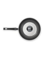 Panela wok brinox anis cabo baquelite antiaderente pro-flon 2,3l 24cm tampa de vidro borgonha