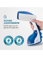 Passadeira a vapor mondial fast steam vp-09 - branco/azul