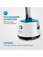 Passadeira a vapor mondial vip care vp-07 – branco/azul