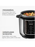 Panela elétrica de pressão mondial digital master cooker pe-40 3l - preta/inox