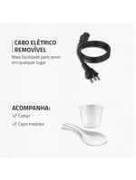 Panela elétrica de pressão mondial digital master cooker pe-40 3l - preta/inox