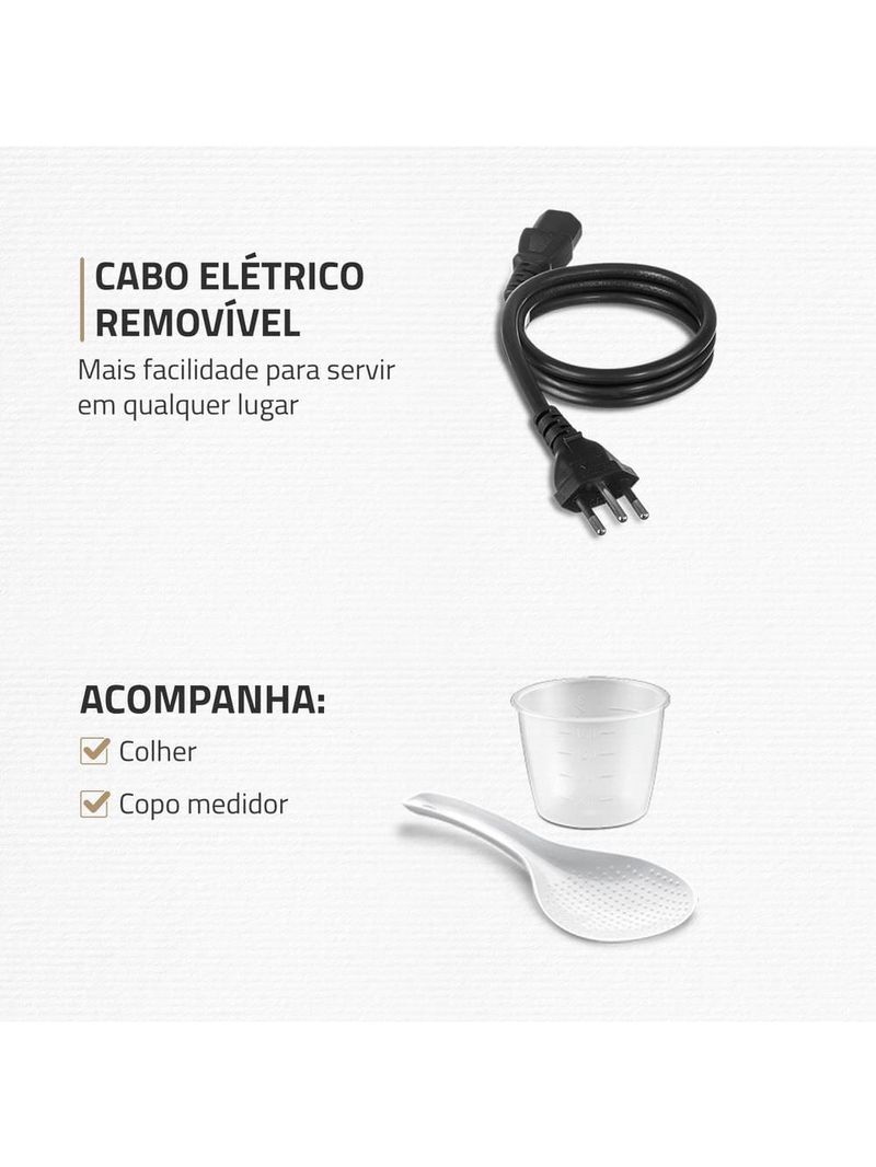 Panela elétrica de pressão mondial digital master cooker pe-40 3l - preta/inox