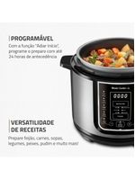 Panela de pressão elétrica mondial 5l digital master cooker pe-38 5l preta