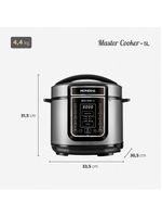 Panela de pressão elétrica mondial 5l digital master cooker pe-38 5l preta