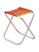 Banqueta De Praia Tramontina Fiji Em Alumínio Com Assento Laranja E Amarelo 92900301