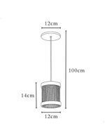 Pendente Muller Straw Mini Natural G9 Led 1 Lâmpada 2501na