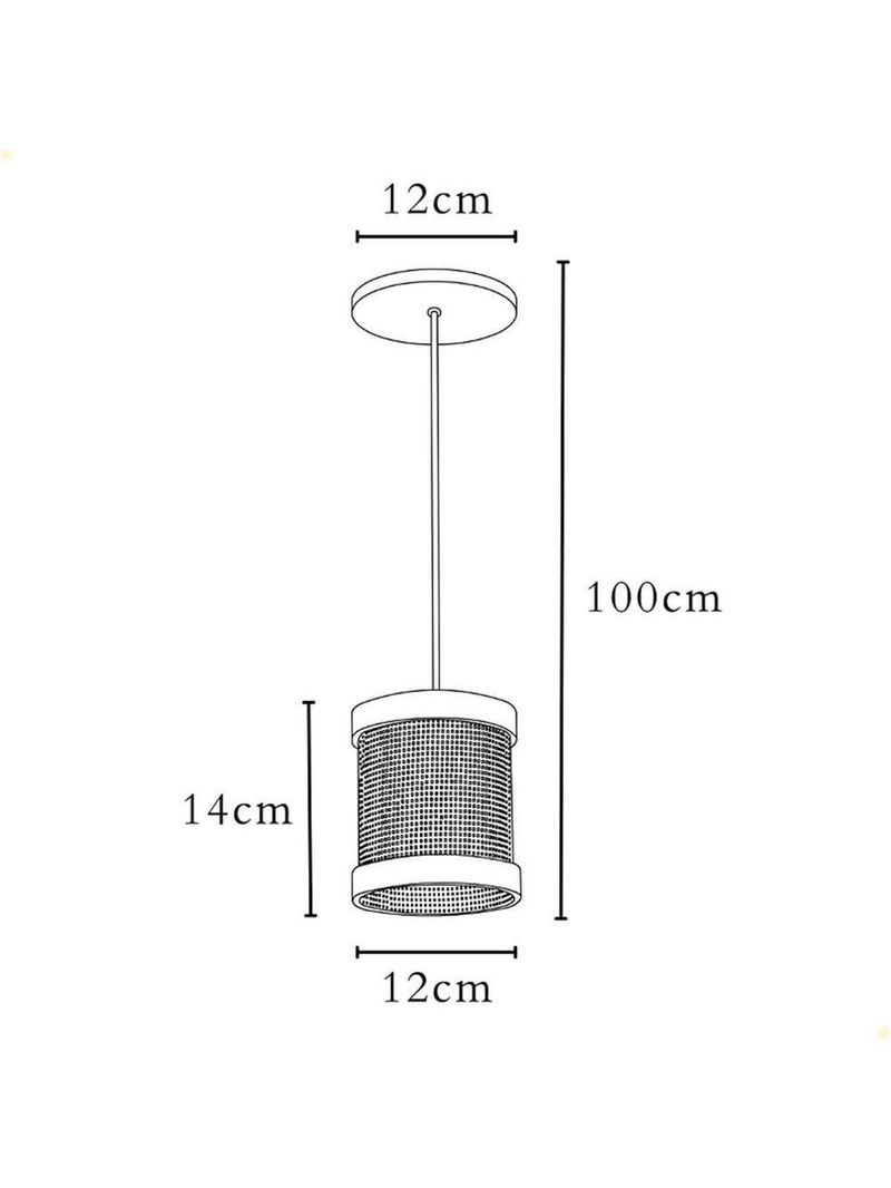 Pendente Muller Straw Mini Natural G9 Led 1 Lâmpada 2501na