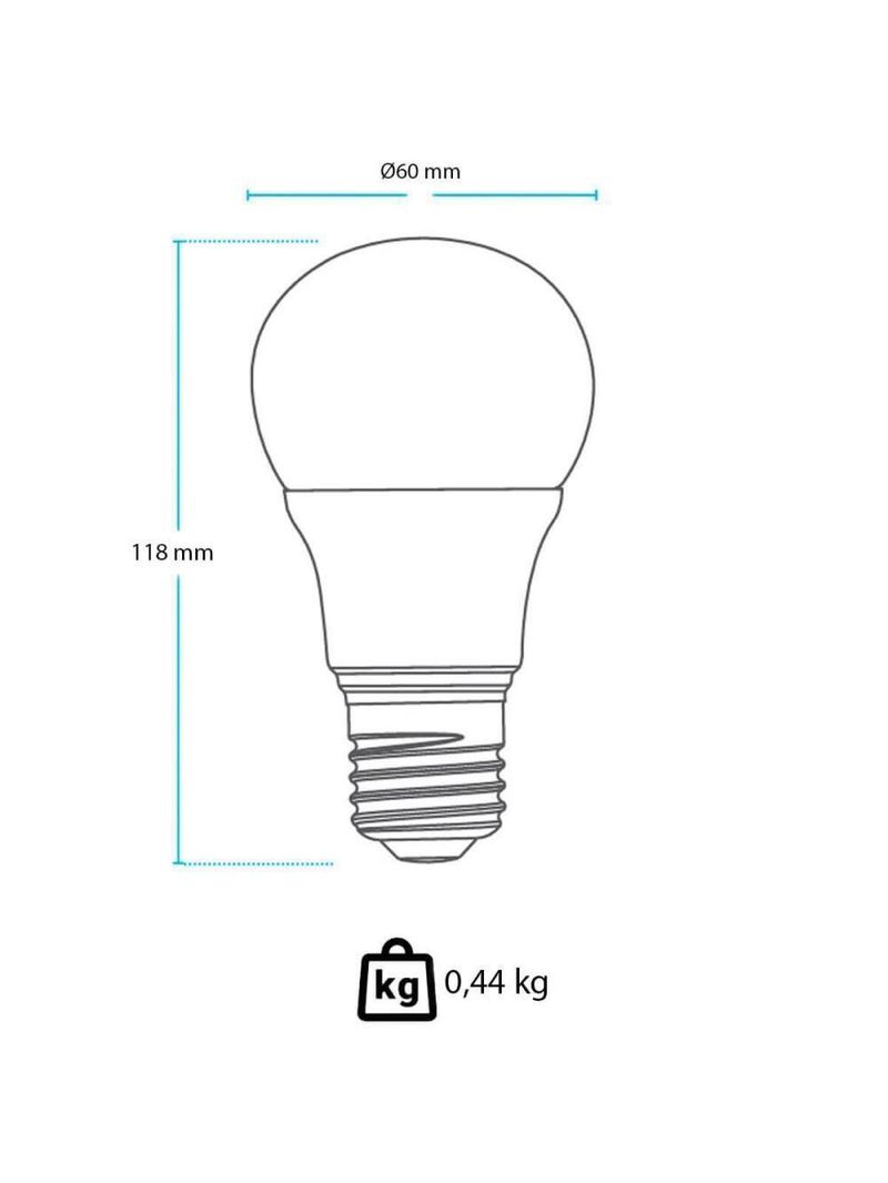 Kit 10 Lâmpadas Pera Led Branco Frio 12w Avant (a60) He1050 Bivolt Base E27 Br6500k - Cód 276121373