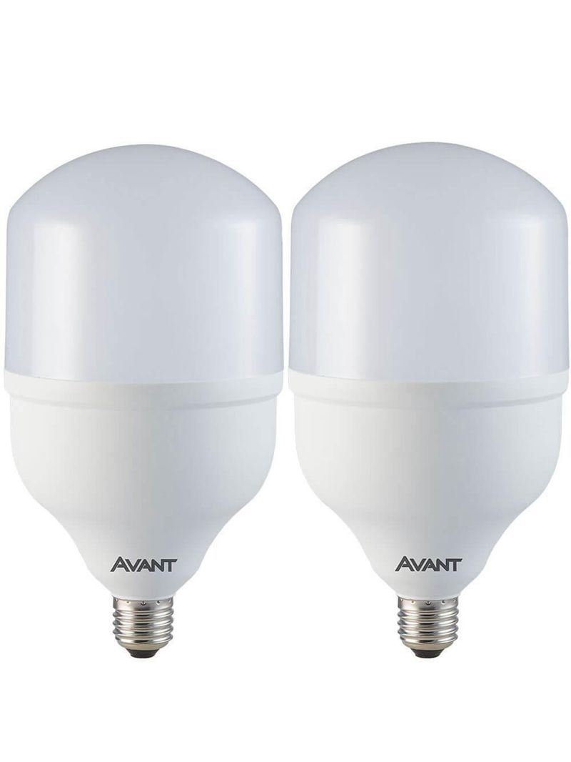 Kit 2 Lâmpadas Led Bulbo Avant Branco 50w Bivolt Base E27 6500k Mk4000g - Cód 289301373