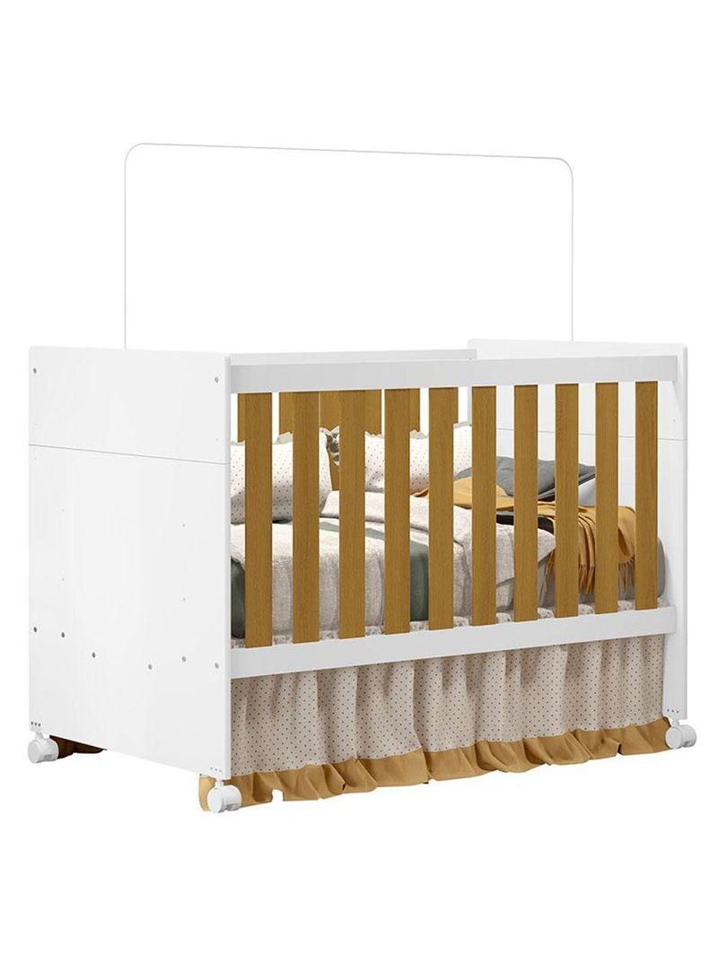 Quarto De Bebê Americano 6 Portas Com Berço Americano Katatau Branco Acetinado Savana Reller Henn