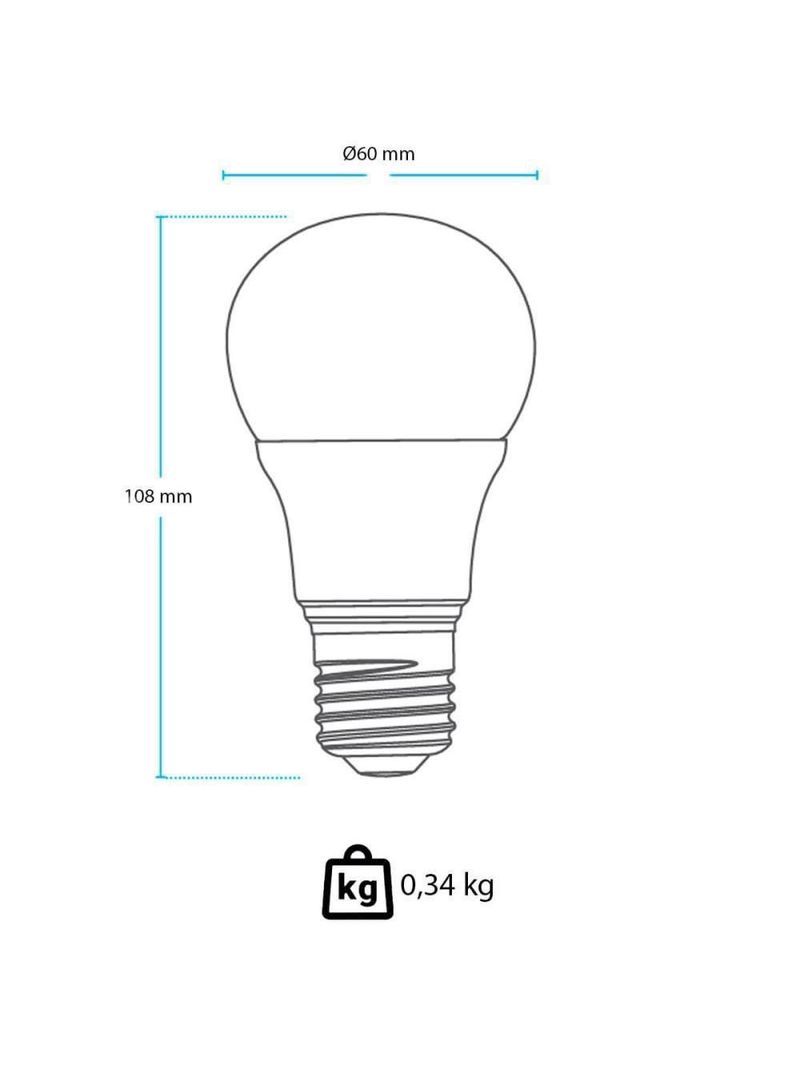 Kit 10 Lâmpadas Pera Led Branco Frio 9w Avant Bivolt Br810-b 6500k Base E27 - Cód 335401378