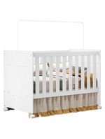 Quarto De Bebê Americano 6 Portas Com Berço Americano Katatau Branco Acetinado - Reller - Henn