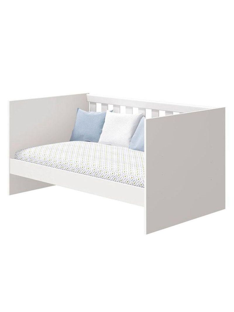 Quarto De Bebê Americano 6 Portas Com Berço Americano Katatau Branco Acetinado - Reller - Henn