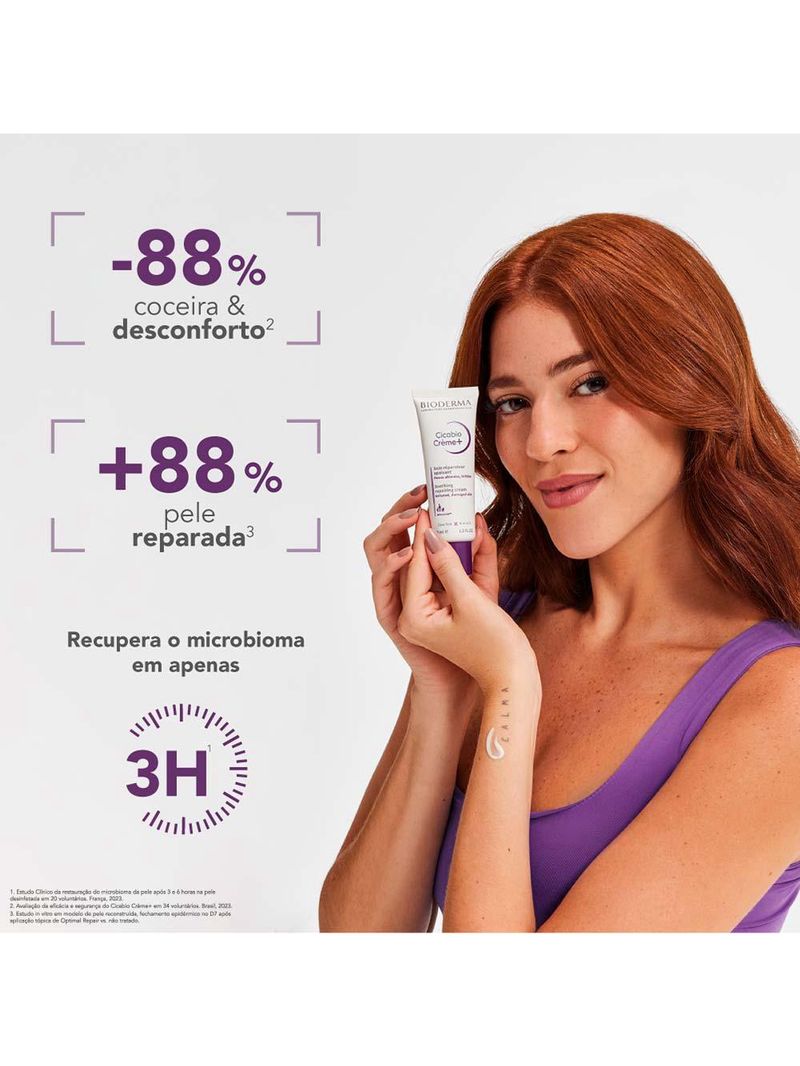 Hidratante reparador calmante bioderma - cicabio crème+