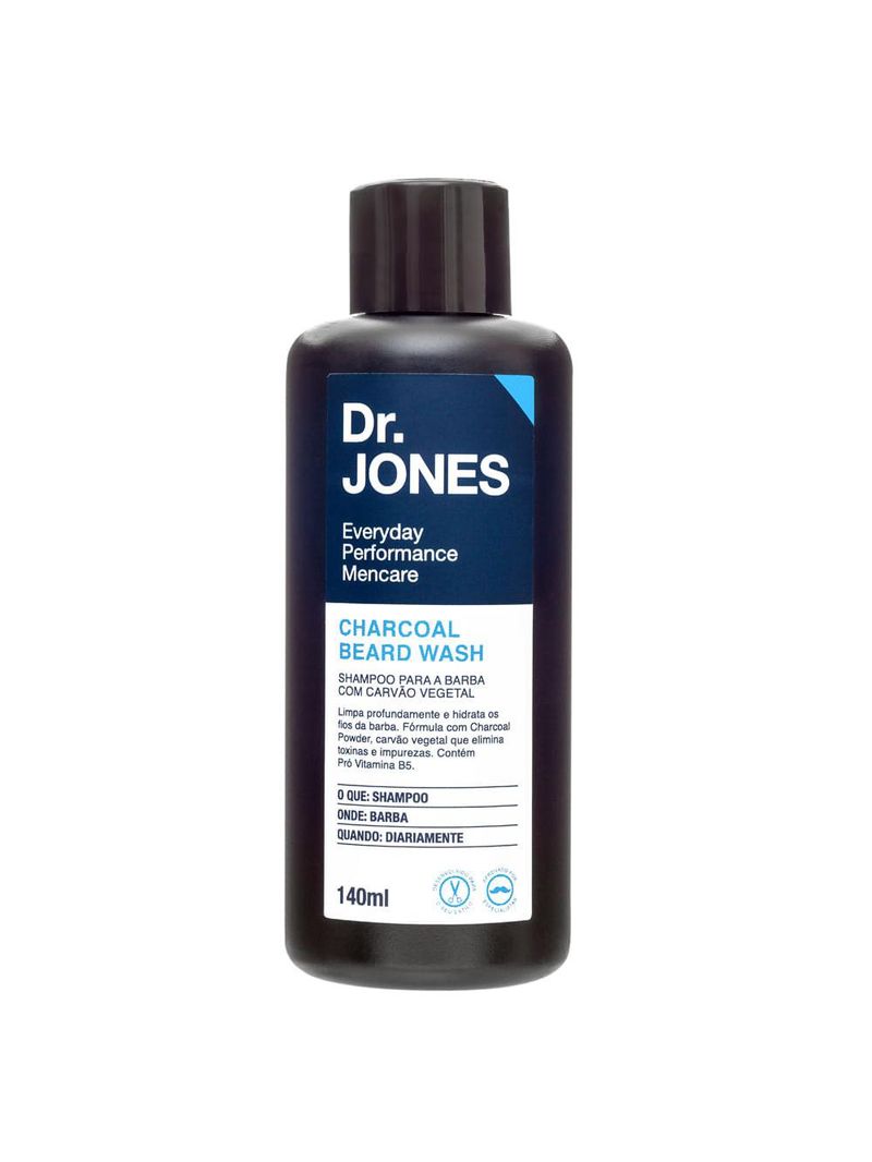 Shampoo para barba drjones - charcoal beard wash