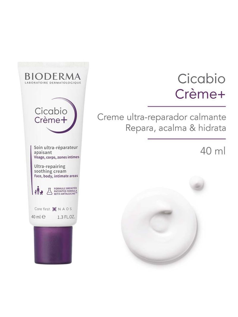 Hidratante reparador calmante bioderma - cicabio crème+