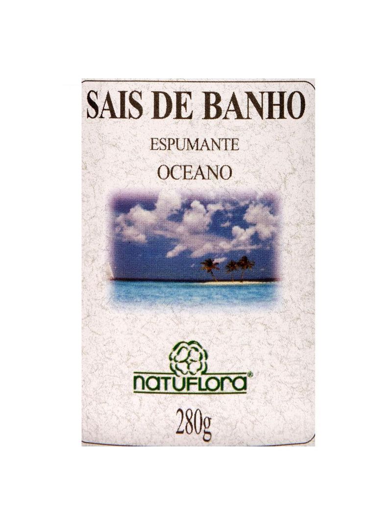 Sal de banho espumante oceano - natuflora