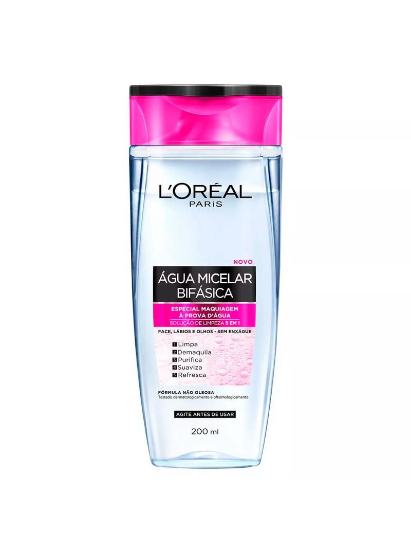 Maybelline kit - Água micelar bifásica + máscara de cílios the colossal volum' express waterproof