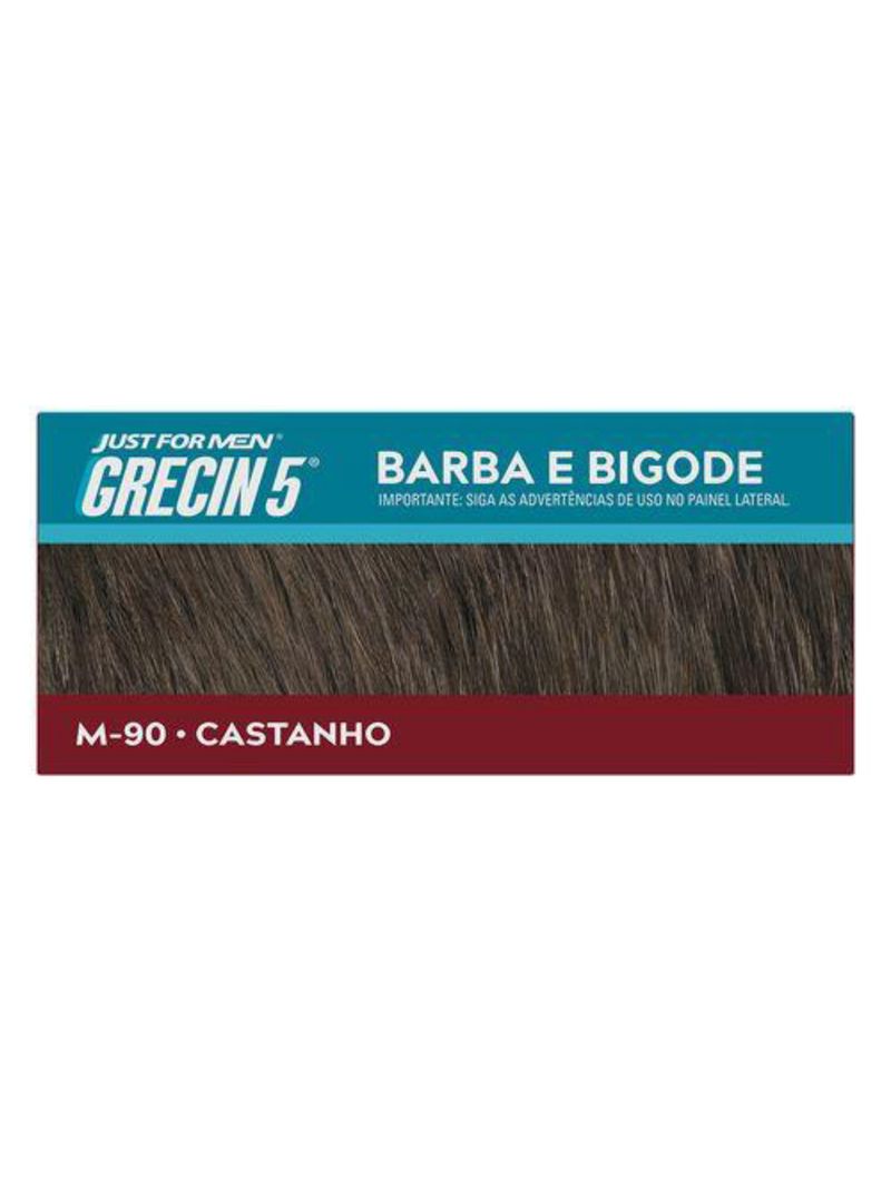 Coloração para barba e bigode grecin 5 - castanho