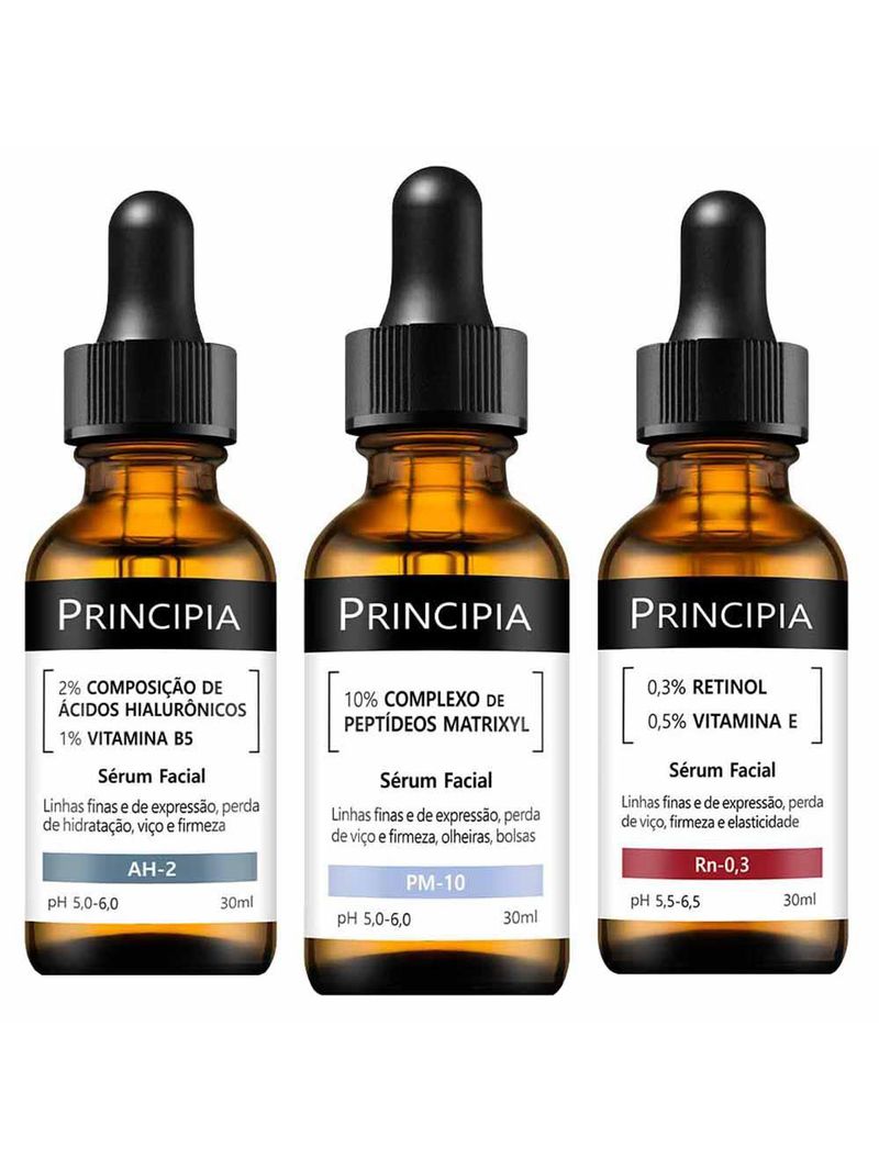 Principia trio antissinais kit com 3 séruns