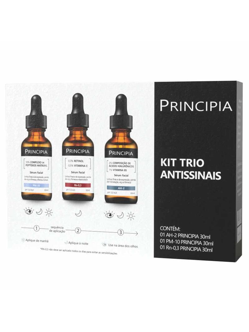 Principia trio antissinais kit com 3 séruns