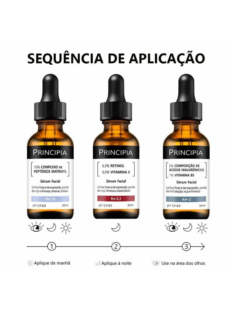 Principia trio antissinais kit com 3 séruns