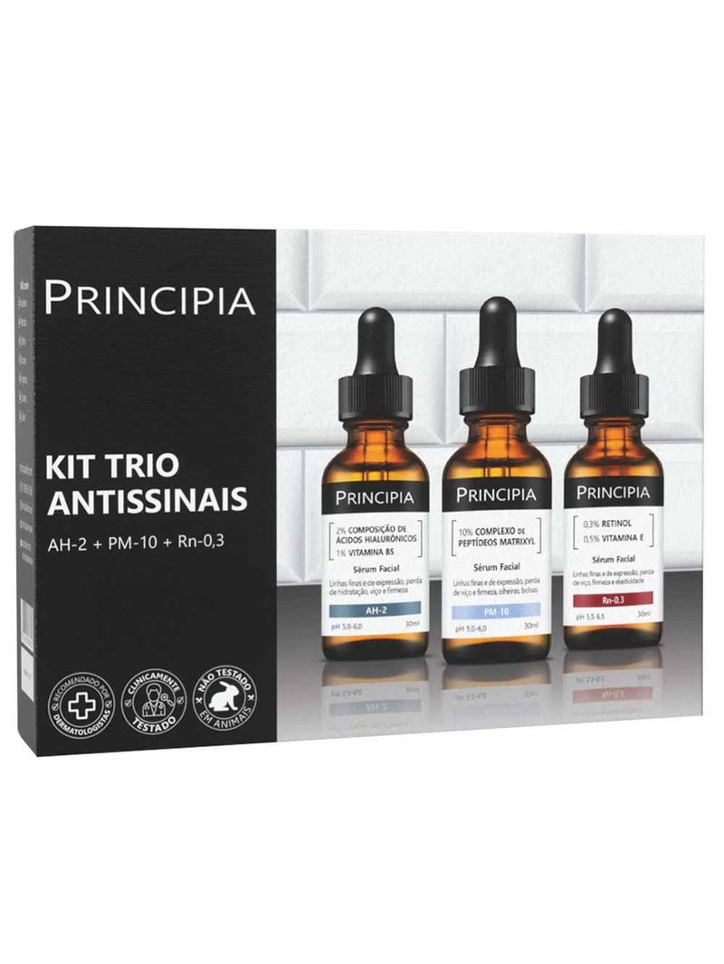 Principia trio antissinais kit com 3 séruns