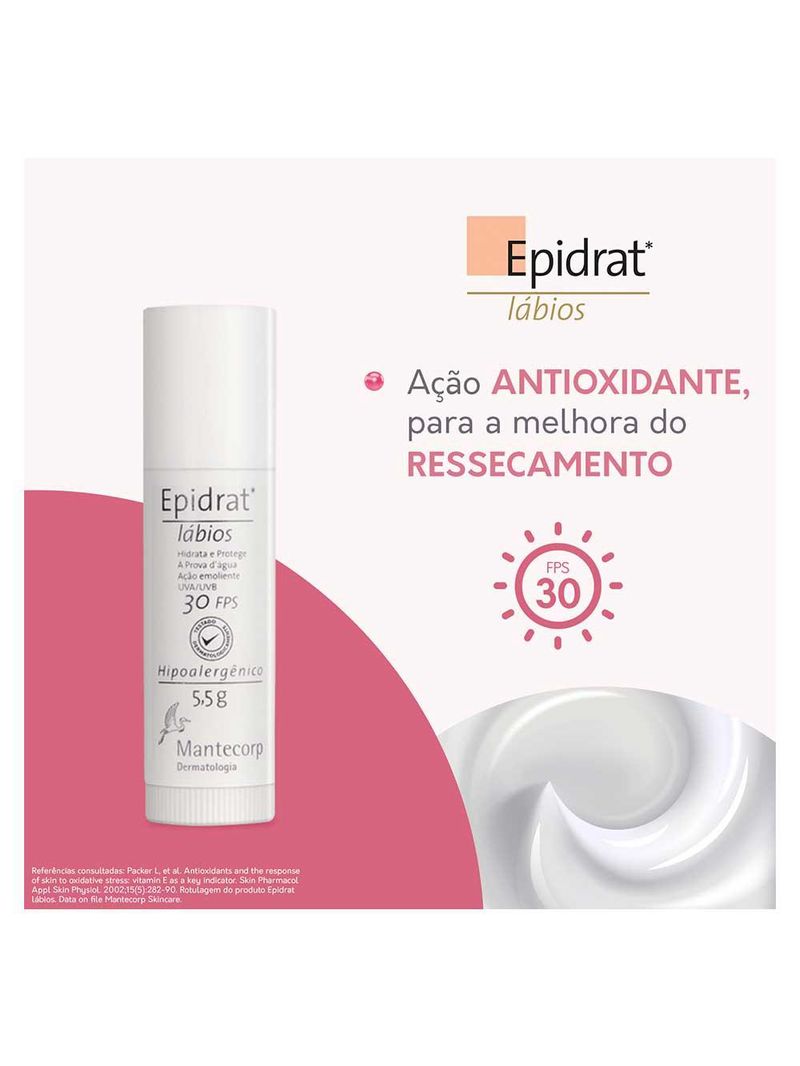 Hidratante labial  fps 30 epidrat - mantecorp skincare