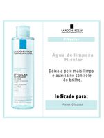 Solução micelar pele oleosa la roche-posay - effaclar eau micellaire ultra