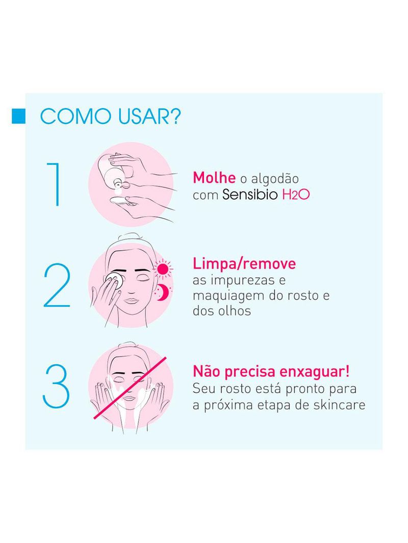 Sensibio h2o Água micelar calmante bioderma