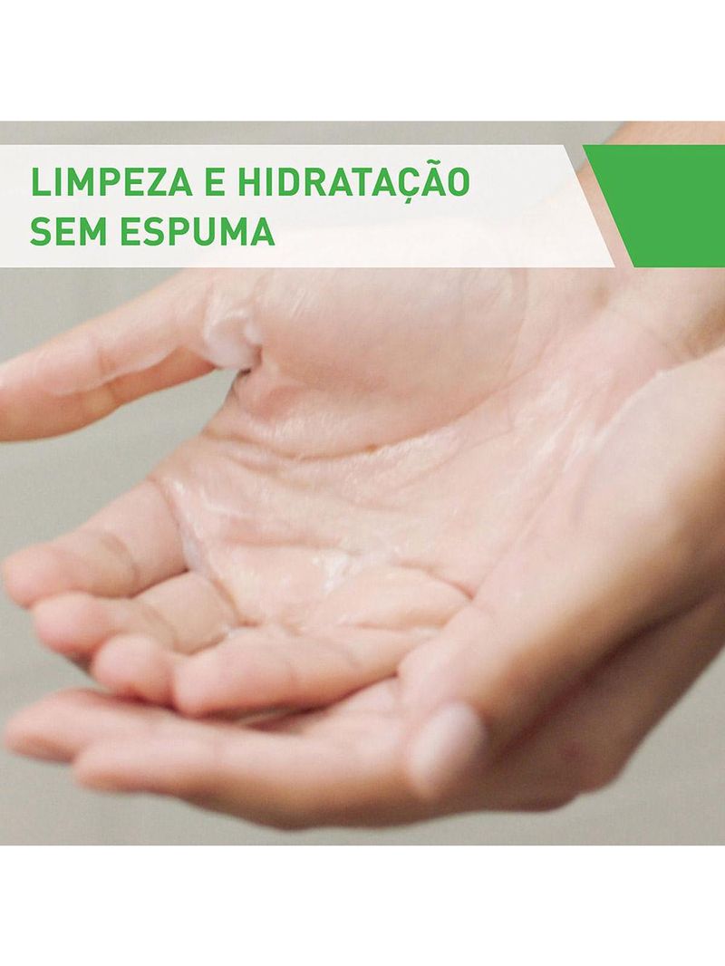 Loção de limpeza hidratante cerave pele normal a seca com Ácido hialurônico