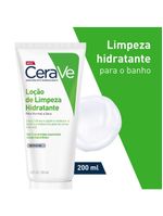 Loção de limpeza hidratante cerave pele normal a seca com Ácido hialurônico