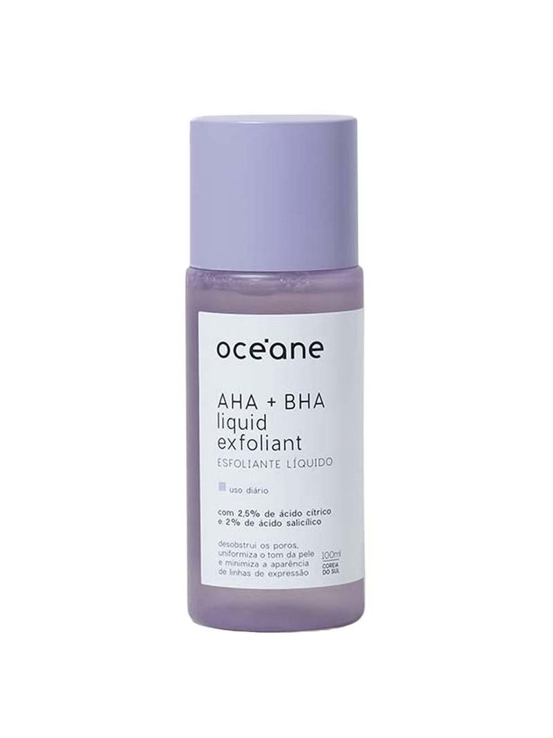 Esfoliante facial líquido renovador océane aha + bha